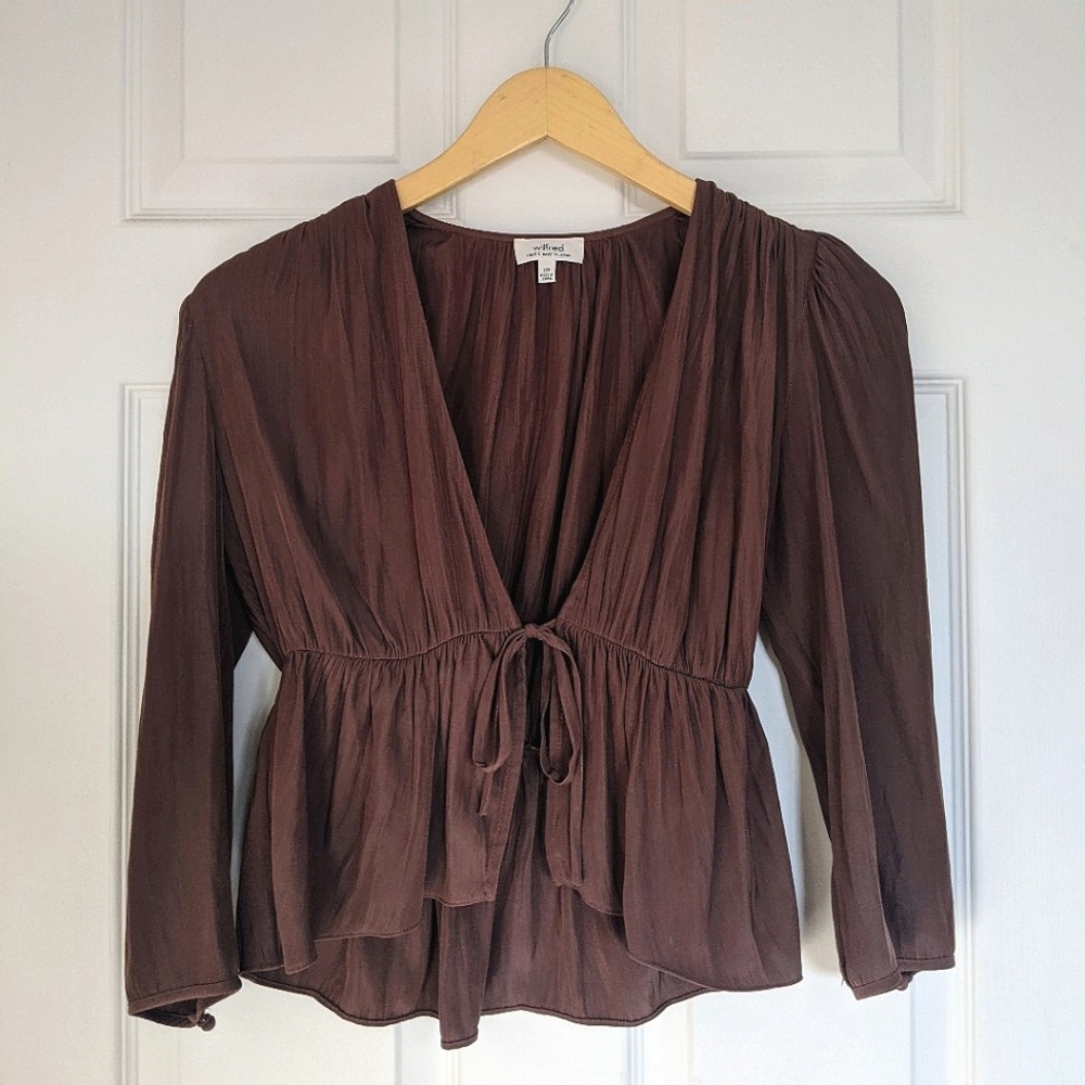Aritzia Wilfred Shanina Blouse size XXS